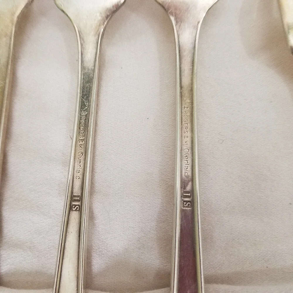 International Silver Rosalind Dinner Forks Set of 5 Silver Silverplate Good 1938